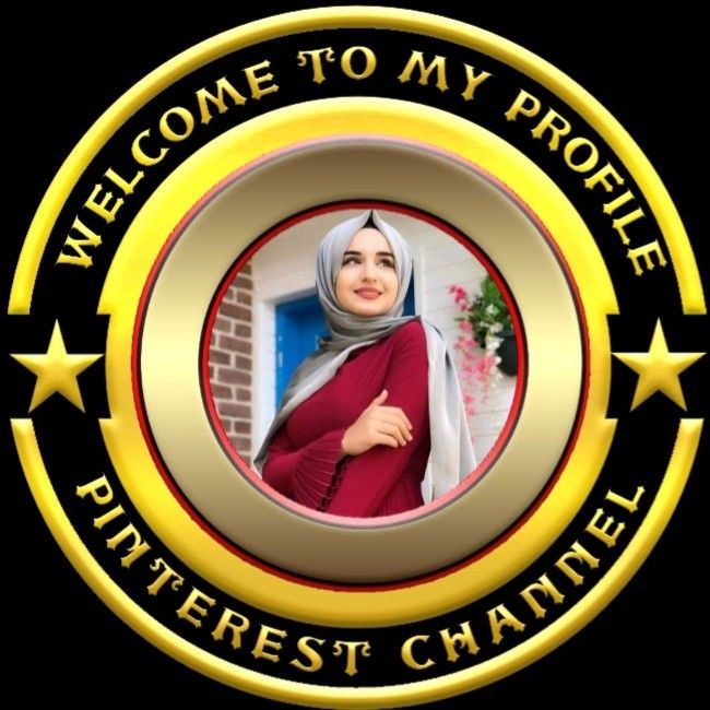 a woman wearing a hijab standing in front of a sign that says welcome to my profile