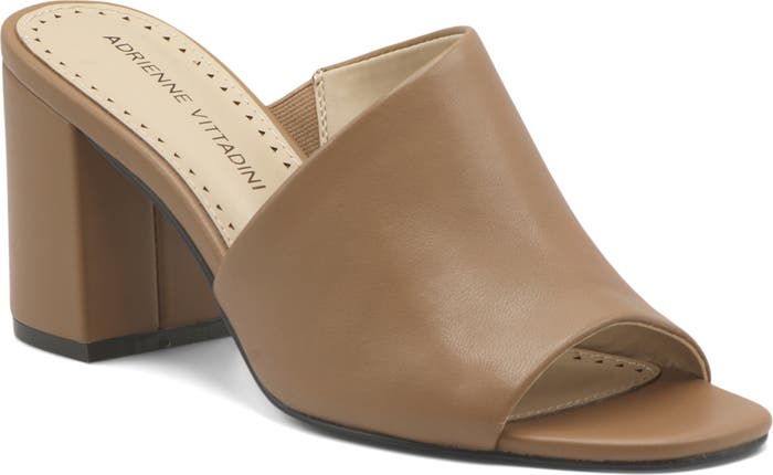 Adrienne Vittadini Albi Mule | Nordstromrack Elegant Slip-on Mules With Heel Loop, Classic Spring Mules With 4-inch Heel, Classic Mules With 4-inch Heel For Spring, Classic Mules With 4-inch Heel, Summer Office Mules With 4-inch Heel, Elegant Block Heel Mules With Heel Loop, Open Toe Mules With Deep Heel Cup For Office, Formal Slip-on Mules With Heel Loop, Office Mules With Deep Heel Cup And Open Toe