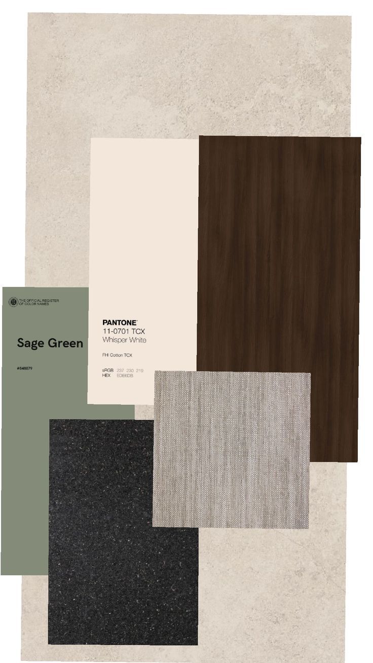 an assortment of different shades of green and brown