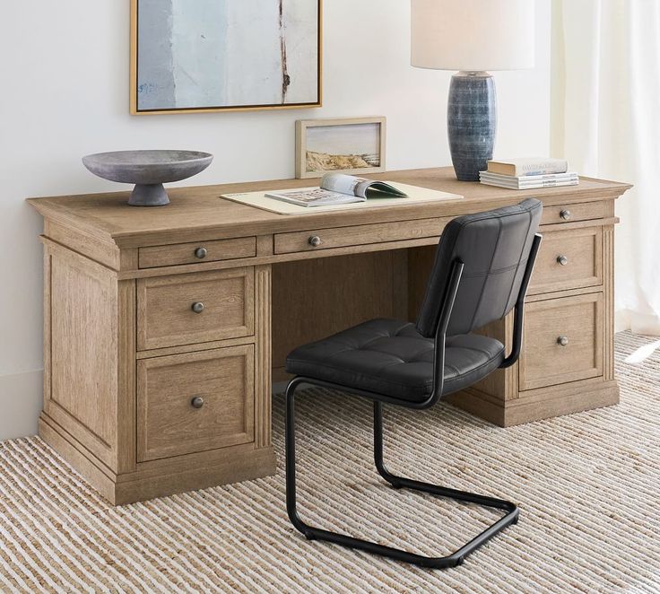 Color to be DARK WALNUT Hamptons Office Desk, Desk With Granite Top Home Office, Magnolia Manor Desk, Magnolia Manor Office Furniture, Large Farmhouse Desk, Havertys Desk, Hemnes Sofa Bed, Male Home Office, Moody Study