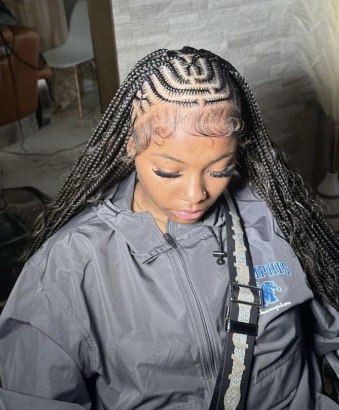 Hairstyles Fulani Braids, Braided Hairstyles For Black Women Cornrows, Sleek Ponytail Hairstyles, Feed In Braids Hairstyles, Box Braids Hairstyles For Black Women, Cute Braided Hairstyles, Braids Hairstyles Pictures, Braided Cornrow Hairstyles, Cute Box Braids Hairstyles