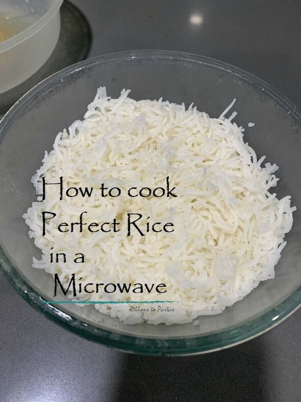 how to cook perfect rice in a microwave