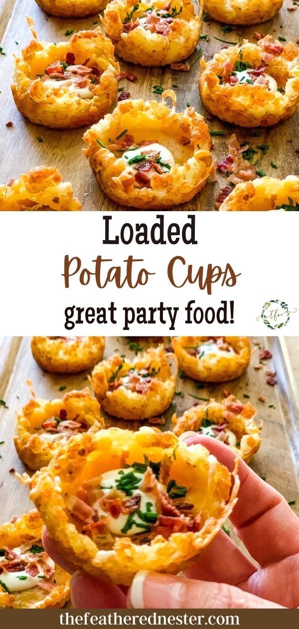 loaded potato cups great party food