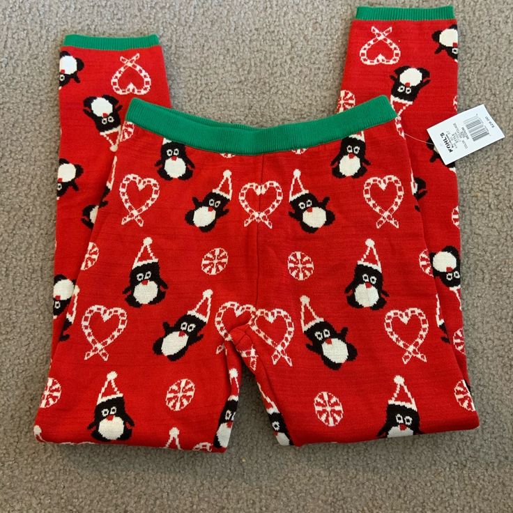 Christmas Sweater Leggings Penguins And Candy Canes Nwt Size Medium Material Has Stretch. Casual Red Bottoms For Holidays, Winter Holiday Cotton Bottoms, Red Bottoms For Christmas Holiday, Cute Red Stretch Bottoms, Casual Red Holiday Bottoms, Casual Pants For Winter Holiday, Red Festive Bottoms For Winter, Festive Red Winter Bottoms, Red Festive Winter Bottoms