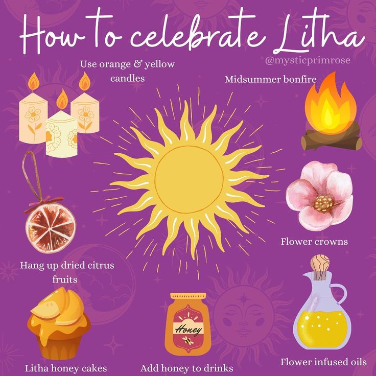 how to celebrate lithiaa with flowers, oranges and other things on it