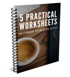 a notebook with the title'5 practical worksheets on common consulting issues '