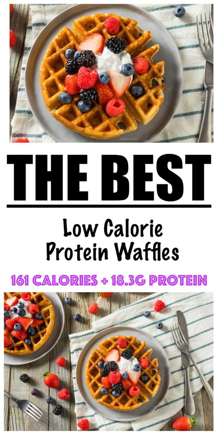 the best low calorie protein waffles