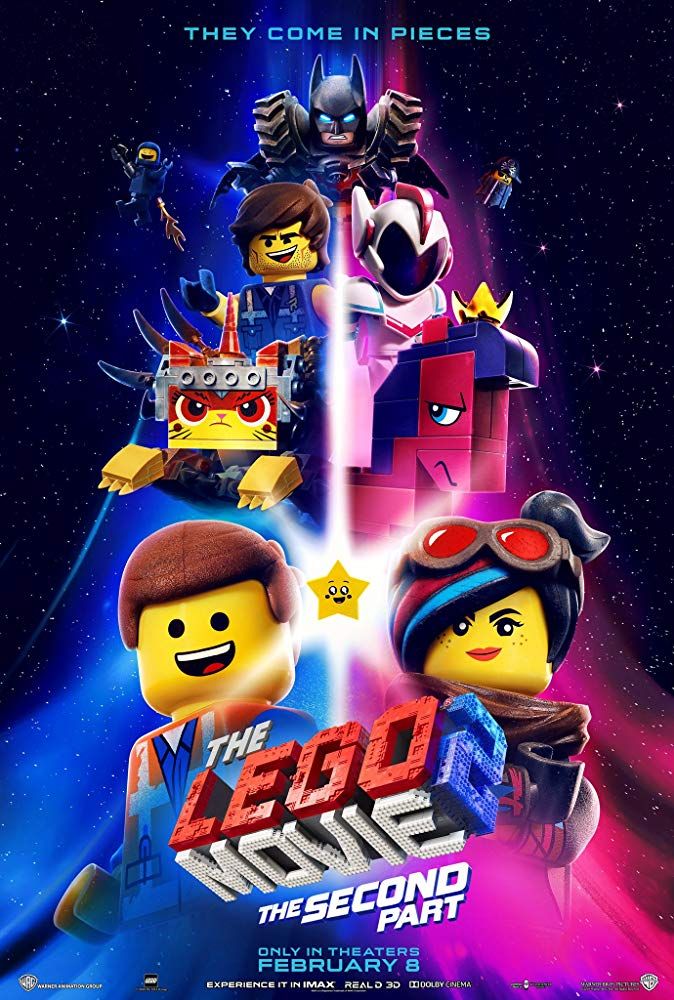 the lego movie poster for the upcoming film, with characters from different movies in space