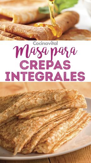 a plate with pita bread on it and the words, mascarpa crepas integales