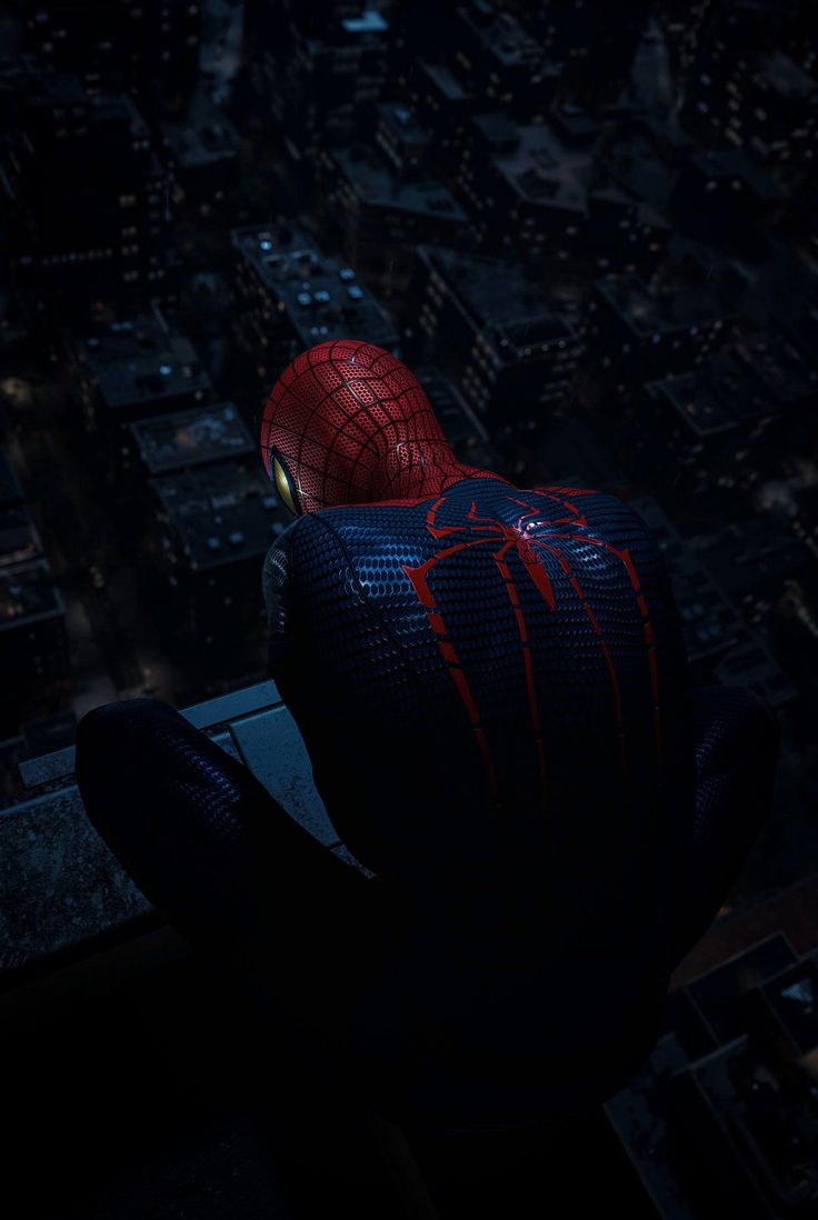 the amazing spider - man is seen from above