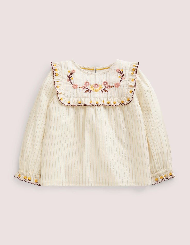 Discover great products at the best prices at Dealmoon. Frill Embroidered Woven Top - Ivory Embroidered Floral | Boden US. Price:$30.55 Pinafore Dress Toddler, Boden Kids, Cotton Frocks, Floral Embroidered Top, Boden Uk, Blouse Nordstrom, Toddler Hoodie, Woven Top, Cotton Blouse