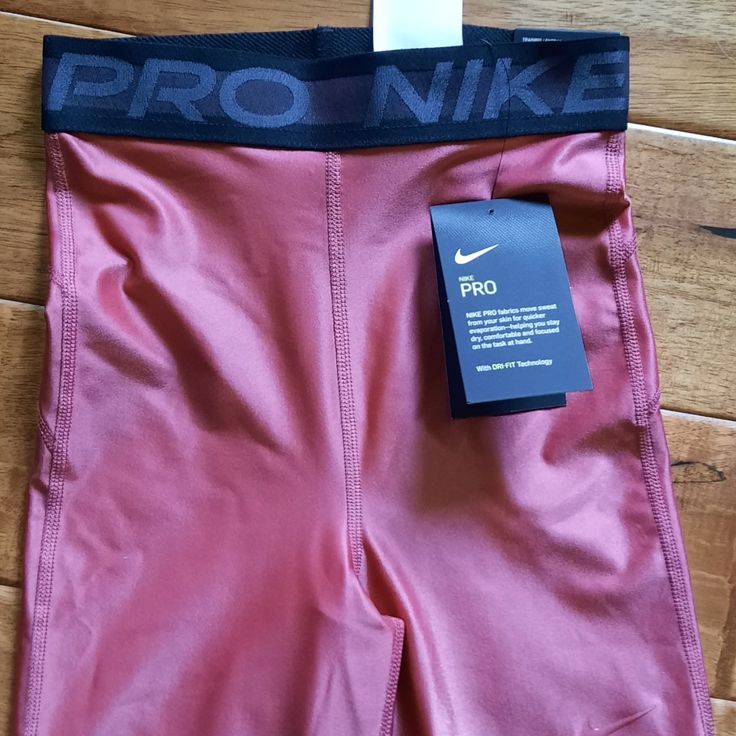 Nwt!! Super Cute, Perfect For Any Sports Pink Athleisure Pants, Functional Pink Leggings For Running, Pink Compression Bottoms For Workout, Pink Compression Workout Bottoms, Pink Athleisure Bottoms For Training, Sporty Fitted Pink Pants, Pink Functional Leggings For Running, Sporty Pink Workout Pants, Pink Go-dry Bottoms For Sports