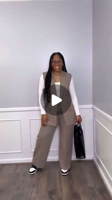 Dr. Court ✨ on Instagram: "What I wore to work today, business casual ootd. Jordan’s in corporate part 5/7 

Again with the 1s but the Mochas are heat! 

Decided to wear a tailored suit because I have presentations all day. The sneakers compliment this fit so well! With today’s weather, I’m going to be hot as heck after work but I’ll change when I get off lol. 

Sidenote: 

I get asked a lot what I do / where do I work that allows me to wear sneakers everyday. I work in corporate y’all 😭. I’m in leadership and I work in an office building and everything. However, the dress code is business casual. 

My title doesn’t exempt me from wearing sneakers. I’m just a girl with a doctorate who works in corporate America and has a fire sneaker collection. 

Sometimes I wear jeans and other times I Corporate Baddie Fall Outfits, Corporate Sneakers Outfit, Suits And Sneakers Women, Work Outfits Women Sneakers Business Casual, Sneaker Office Outfit, Office Wear With Sneakers, Business Casual Outfits Sneakers, Work Outfits With Sneakers Women, Sneaker Work Outfits Women