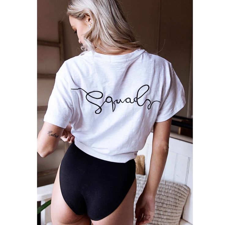 Recently Engaged? Here’s The Perfect T For Your Squad! This Embroidered Oversized T-Shirt Is All About Celebrating Your Bride Babes! Details * Oversized Fit * Embroidered Text * 100% Cotton Basic Letter Print Tops For Loungewear, Basic Tops With Letter Print For Loungewear, Basic Tops With Text Print For Loungewear, Customised Denim Jacket, One Day Bridal, Embellished Denim Jacket, Brides Babes, Harley Davidson Tee, Black Short Sleeve Shirt