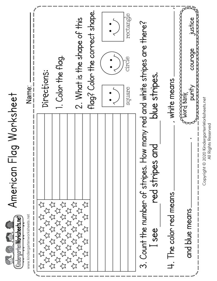 an american flag worksheet for the fourth grade students to practice their writing skills