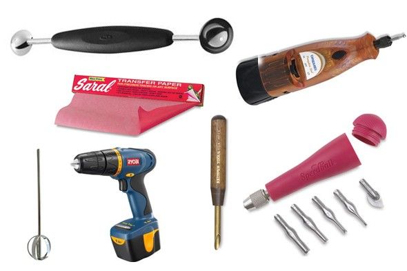 the tools needed to make a diy project are arranged neatly on a white background