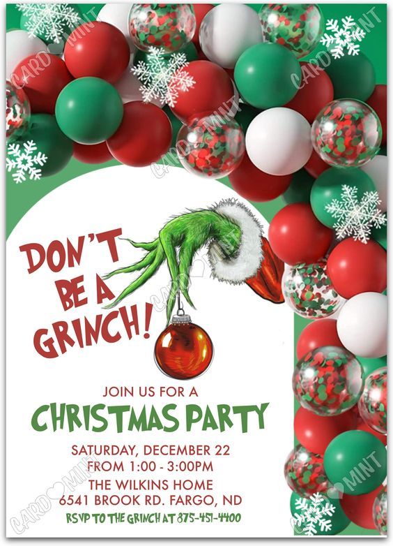 the grinch christmas party is coming up and it's time to get ready