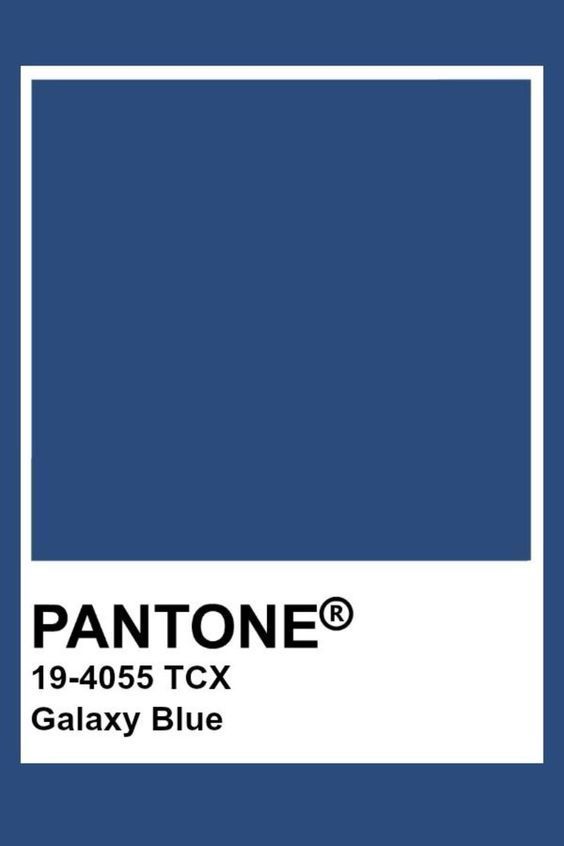 the pantone blue color is shown in this image