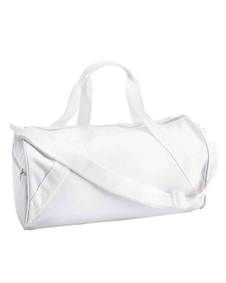 Barrel Duffel - WHITE - OS | Liberty Bags Barrel Duffel in White | Cotton Liberty Bag, Pink Forest, Wholesale T Shirts, Sport Bag, New Handbags, White Bag, Duffel Bag, Blue Brown, Ball Exercises