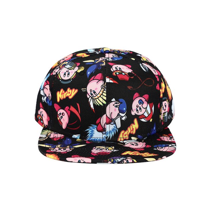 Add a little fun to your accessories collection with this men's Kirby allover print baseball cap. Add a little fun to your accessories collection with this men's Kirby allover print baseball cap. 23-in. inner circumference Dimensions: 3 in. x 8 in. x 6 in.FABRIC & CARE Cotton Wipe clean Imported Size: One Size. Color: Multicolor. Gender: male. Age Group: adult. Adjustable Graphic Print Hat With Curved Bill, Adjustable Curved Bill Hat With Graphic Print, Casual Graphic Print Baseball Cap With Curved Bill, Graphic Print Curved Bill Snapback For Streetwear, Graphic Print Snapback Hat With Curved Bill For Streetwear, Adjustable Graphic Print Dad Hat, Casual Snapback Baseball Cap With Graphic Print, Trendy Flat Bill Baseball Cap, Trendy Flat Bill Baseball Cap For Sports