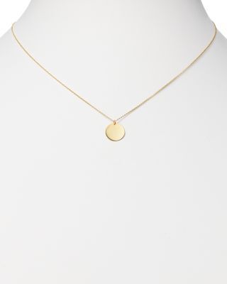 Moon & Meadow 14K Yellow Gold Disc Pendant Necklace, 17 - 100% Exclusive Elegant 14k Yellow Gold Coin Necklace, 14k Gold Round Coin Necklace Fine Jewelry, Yellow Gold Coin Pendant Jewelry, Yellow Gold Jewelry With Coin Pendant, Dainty Round Disc Yellow Gold Jewelry, Dainty Yellow Gold Round Disc Jewelry, 14k Gold Jewelry With Coin Pendant And Round Disc, Yellow Gold Coin Pendant Necklace, 14k Yellow Gold Necklace With Coin Pendant