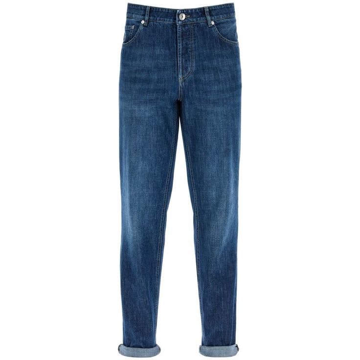 These Brunello Cucinelli Five-Pocket Jeans Are Made Of Lightweight Pure Cotton Denim With A Regular Fit And Straight Leg. Complete With Belt Loops And Button Closure, They Are Finished At The Bottom With An Unsewn Cuff. The Model Is 182 Cm Tall And Wears Size It 48. Size Type: It Material: 100%Co Sku: 242026upn000022-C1468 Welcome To The Official Luosophy Poshmark Closet! Luosophy Is A Luxury Brand Reselling Company Founded In San Diego, Ca From 2016. All Our Products Are Imported From Italy And Luxury Straight Leg Bottoms With Belted Cuffs, Luxury Straight Leg Bottoms With Belt, Jeans For Men, Pocket Jeans, Jeans For Sale, Brunello Cucinelli, Fit Jeans, Jeans Fit, Accessories Design