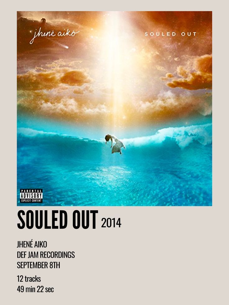 the poster for souled out, which features an image of a bird flying over water