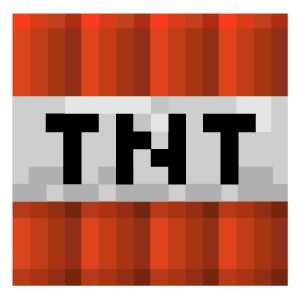 an image of the word thi in pixel art style with red and gray squares