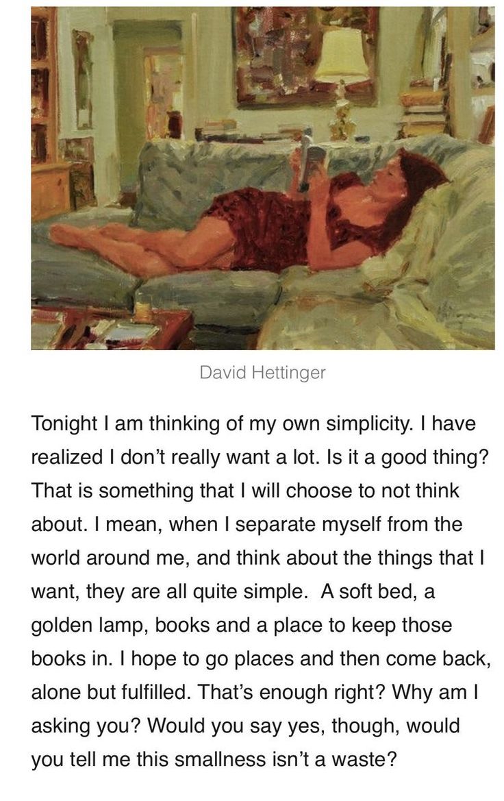 a book page with an image of a woman laying on a couch