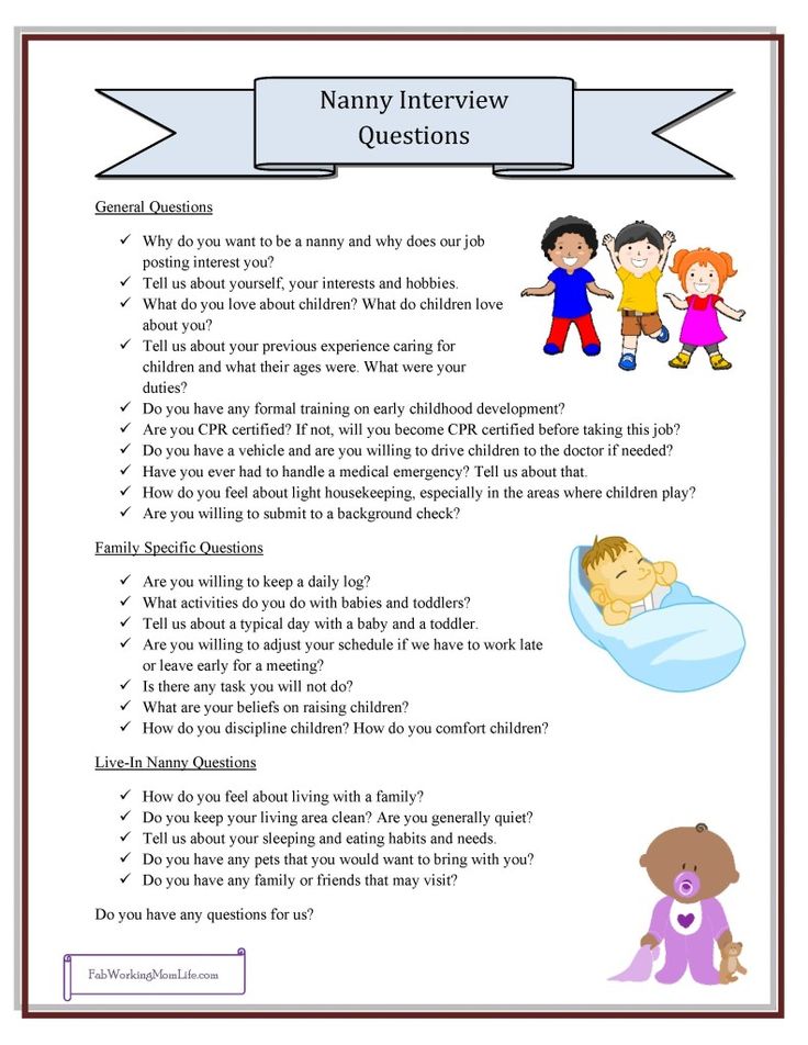 an interview sheet with children in bed and one child on the other side, which is also