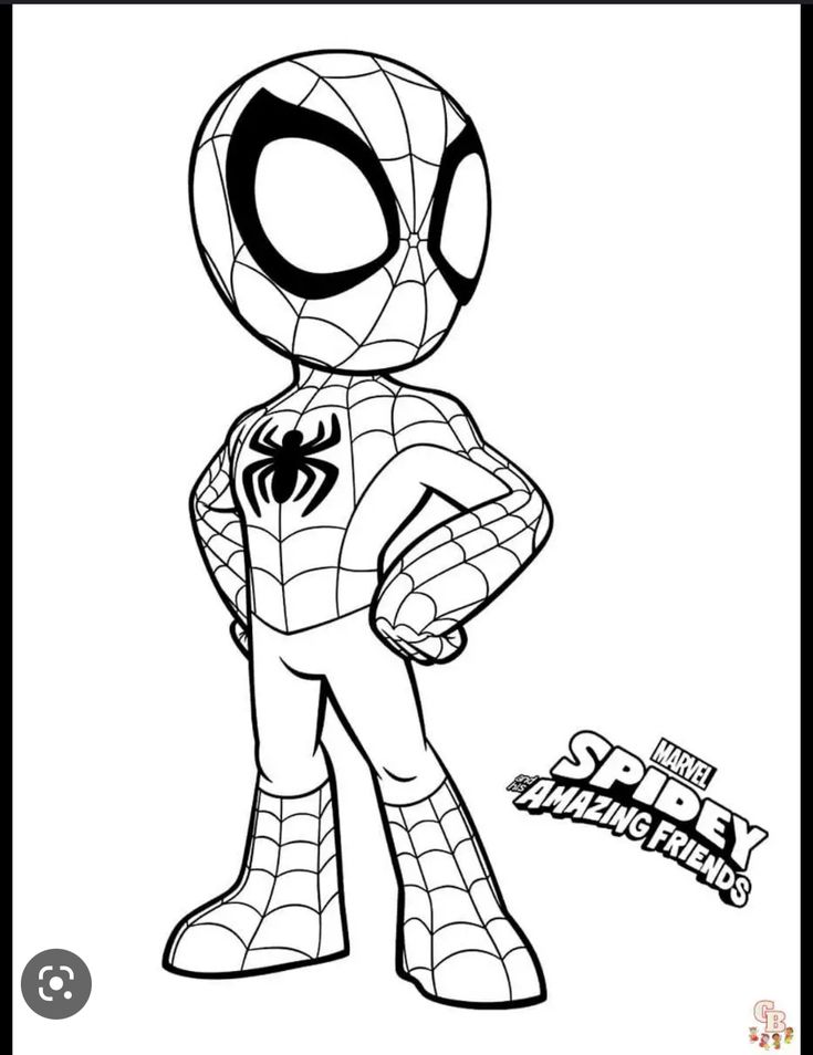 spiderman coloring pages for kids