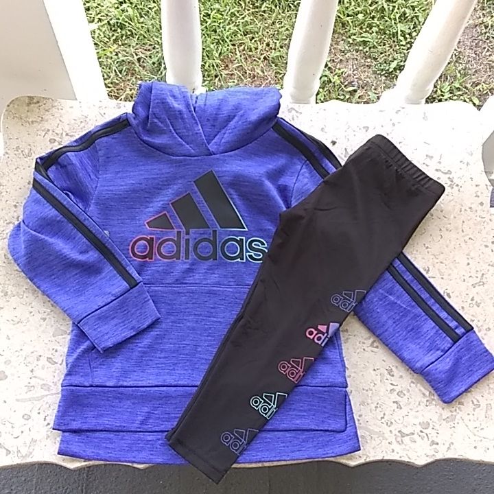 Adidas Legging Hoodie Set. New Tags. Winter Fleece Hoodie For Playwear, Sporty Hooded Hoodie For Playtime, Sporty Long Sleeve Hoodie For Playtime, Sporty Hooded Hoodie For Playwear, Sporty Long Sleeve Sweatshirt For Playtime, Hooded Hoodie For Playwear In Fall, Winter Hooded Sweatshirt For Playwear, Hooded Winter Sweatshirt For Playwear, Sporty Hoodie For Winter Playwear