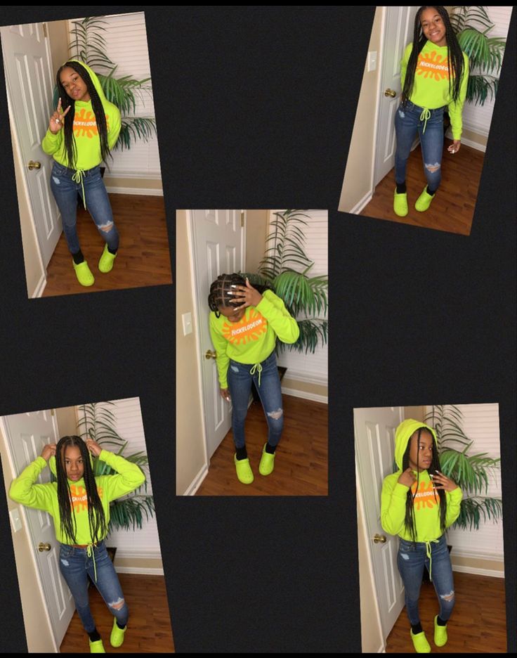 Lime Green Crocs Outfit, Green Crocs Outfit, Lime Green Crocs, Neon Green Outfits, Green Crocs, Crocs Outfit, Green Outfits, Green Outfit, Cute Simple Outfits