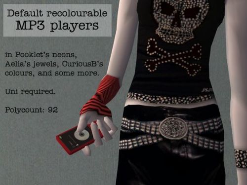 a woman wearing red gloves and holding a cell phone in her hand with the caption'details recolorable mp3 players '