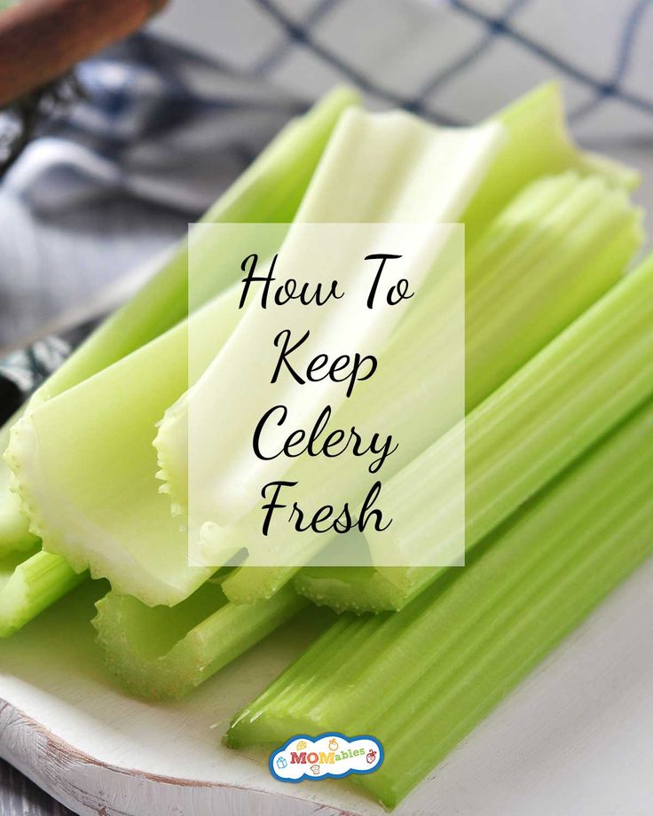 celery on a plate with the words how to keep celery fresh