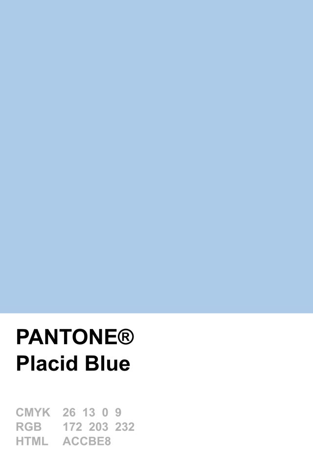 the pantone color is pale blue