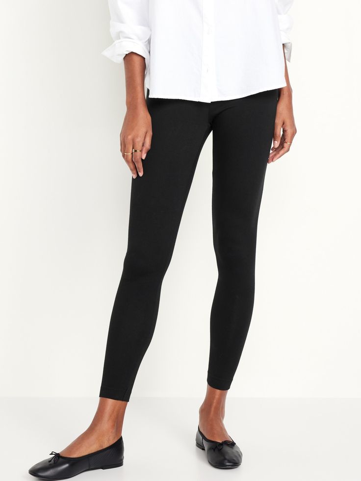 includes 3 pairs of leggings in a different color or print perfect for layering elasticized waistband online exclusive sits at belly button fitted hip and thigh skinny leg hits at ankle 27" regular inseam 25 1/2" petite inseam 31 1/2" tall inseam models wear sizes s (4), l (12), and xl (18) Belly Button, High Waisted Leggings, Toddler Boys, Old Navy, Layering, High Waisted, Leggings, Models, Navy