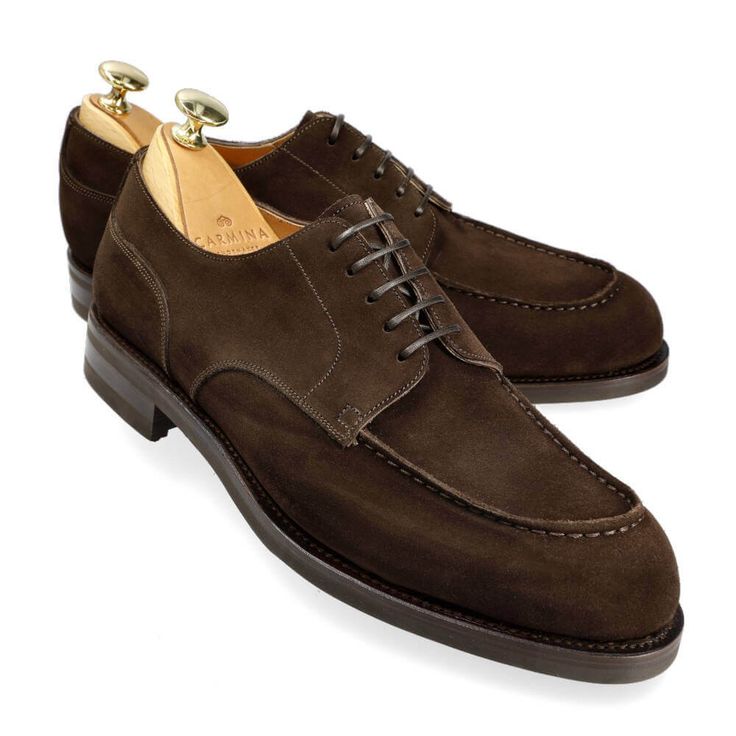 DERBY IN BROWN SUPERBUCK Leather Wedding Shoes, Cordovan Shoes, Mens Derby Shoes, Monk Strap Shoes, Handmade Leather Shoes, Exclusive Shoes, Shoe Tree, Shoes Collection, Women Oxford Shoes