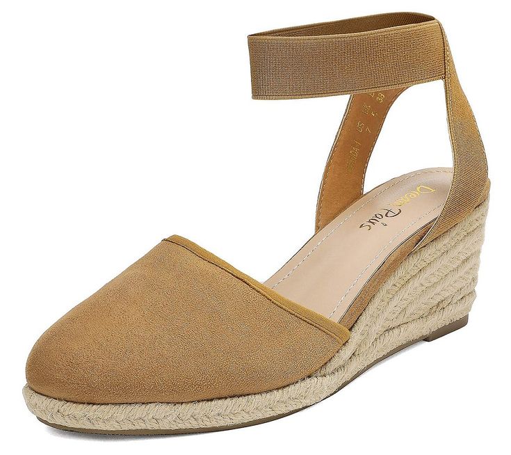 Whether paired with a flowy sundress or shorts and a tee, the Amanda is a laid-back wedge sandal that flatters your look as it keeps you all-day comfortable. From Dream Pairs. Comfortable Synthetic Wedge Sandals For Spring, Comfortable Wedge Sandals For Vacation, Comfortable Wedge Heel Sandals For Vacation, Comfortable Wedge Heel Sandals For Beach, Comfortable Wedge Sandals For Summer Day Out, Comfortable Synthetic Wedge Sandals For Summer, Comfortable Synthetic Wedge Sandals For Summer Outings, Comfortable Adjustable Wedge Sandals For Summer, Chic Wedge Sandals For Summer Beach