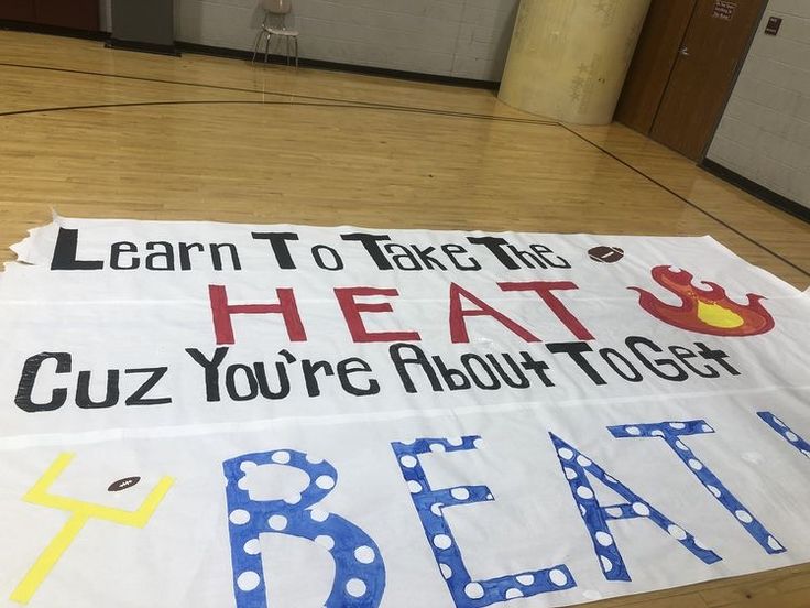 a sign that says learn to take this heat, cuz you're about to get beat