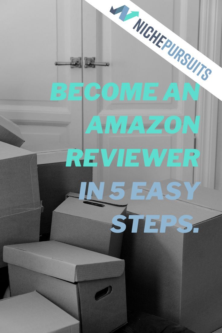 boxes stacked on top of each other with the words become an amazon review in 5 easy steps