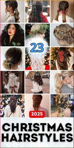 Christmas Party Hairstyles, Christmas Hairstyles, Party Hair, Makeup Tricks, Christmas Hair, Holiday Hairstyles, Party Hairstyles, Elegant Hairstyles, Great Ideas