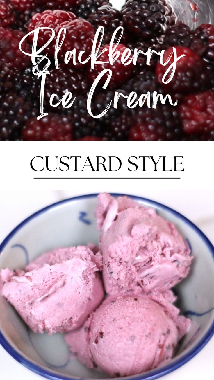 Summer is here, and so is berry season! Read on to learn how to make blackberry ice cream from scratch with freshly picked blackberries. Ice cream is a great way to use fresh, local ingredients, such as blackberries, milk, and eggs. Learn how to make a cooked, custard base for the richest ice cream ever! Blackberry Custard, Ice Cream Custard, Ice Cream From Scratch, Black Raspberry Ice Cream, Blackberry Ice Cream, How To Freeze Blackberries, Custard Ice Cream, Bee Stuff, Cream Custard