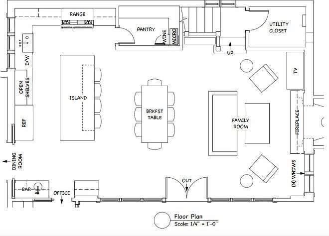 the floor plan for a living room and dining area, with two separate areas to each other