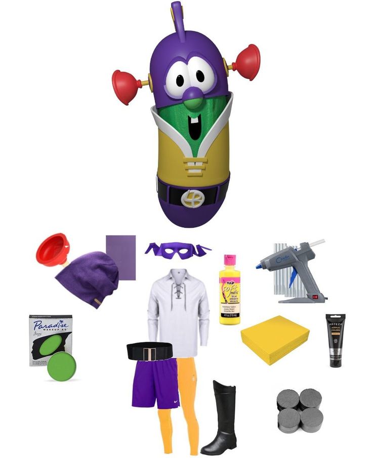 an assortment of items that include clothing, shoes and accessories for the character's costume