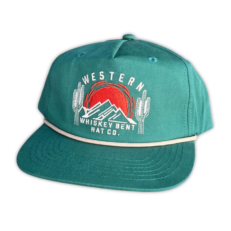 Old School Rope 5-Panel cotton twill pre-curved bill plastic snap adjust One size fits most Green Adjustable Curved Bill Hat, Green Cotton Trucker Hat With Flat Bill, Green Summer Baseball Cap For Outdoor, Green Adjustable Trucker Hat With Curved Bill, Adjustable Green Trucker Hat With Curved Bill, Casual Green Six-panel Snapback Hat, Retro Green Baseball Cap With Curved Bill, Green Cotton 5-panel Trucker Hat, Retro Adjustable Cotton Snapback Hat