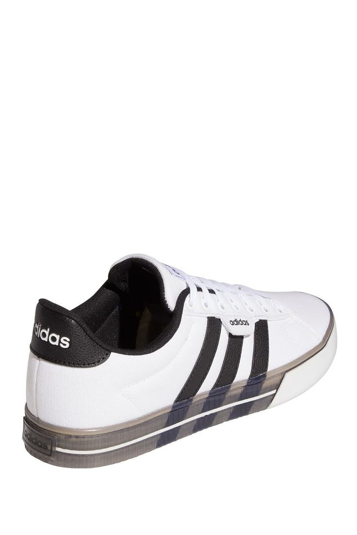 Add comfort to your everyday life. These men's shoes have a canvas upper with 3-Stripes that go around the side walls and come through the translucent midsole. Iconic adidas branding gives these shoes a classic finish.Sizing: True to size. Adidas Low-top Sneakers With Laces, Classic Adidas Sneakers With Vulcanized Sole, Classic Adidas Lace-up Sneakers, Adidas Sneakers With Contrast Sole For Spring, Classic Adidas Sneakers In Synthetic Material, Classic Adidas Sneakers In Synthetic, Classic Adidas Synthetic Sneakers, Adidas Lace-up Skate Shoes With Rubber Sole, Adidas Sneakers With Perforated Toe Box And White Sole