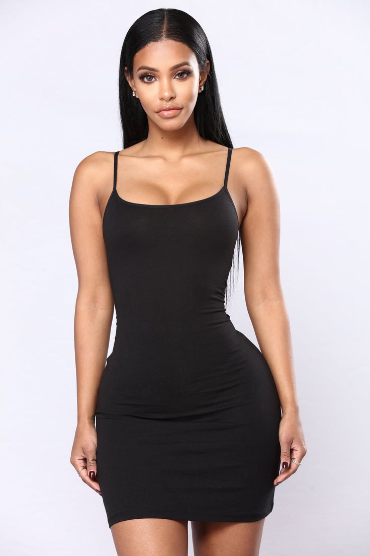 Available Black And Burgundy Camisole Dress Adjustable Spaghetti Straps Mini Length 95% Cotton 5% Spandex Imported | Katie Cami Slip Dress in Black size Large by Fashion Nova Slip Mini Dress, Cami Slip Dress, Spaghetti Strap Bodycon Dress, Fashion Nova Outfits, Black Slip Dress, Camisole Dress, Fashion Nova Models, Dress Bodycon, Everyday Dresses