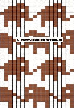 a cross stitch pattern in brown and white with the words jesus trap on it's side