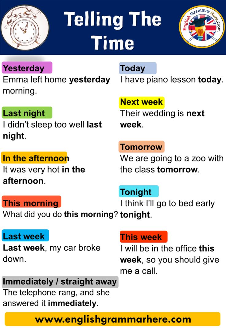 an english worksheet for telling the time with pictures and words to help students